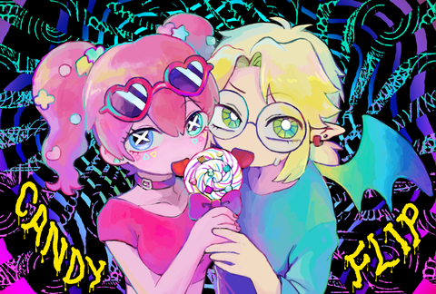 【イラスト】Candy Flip